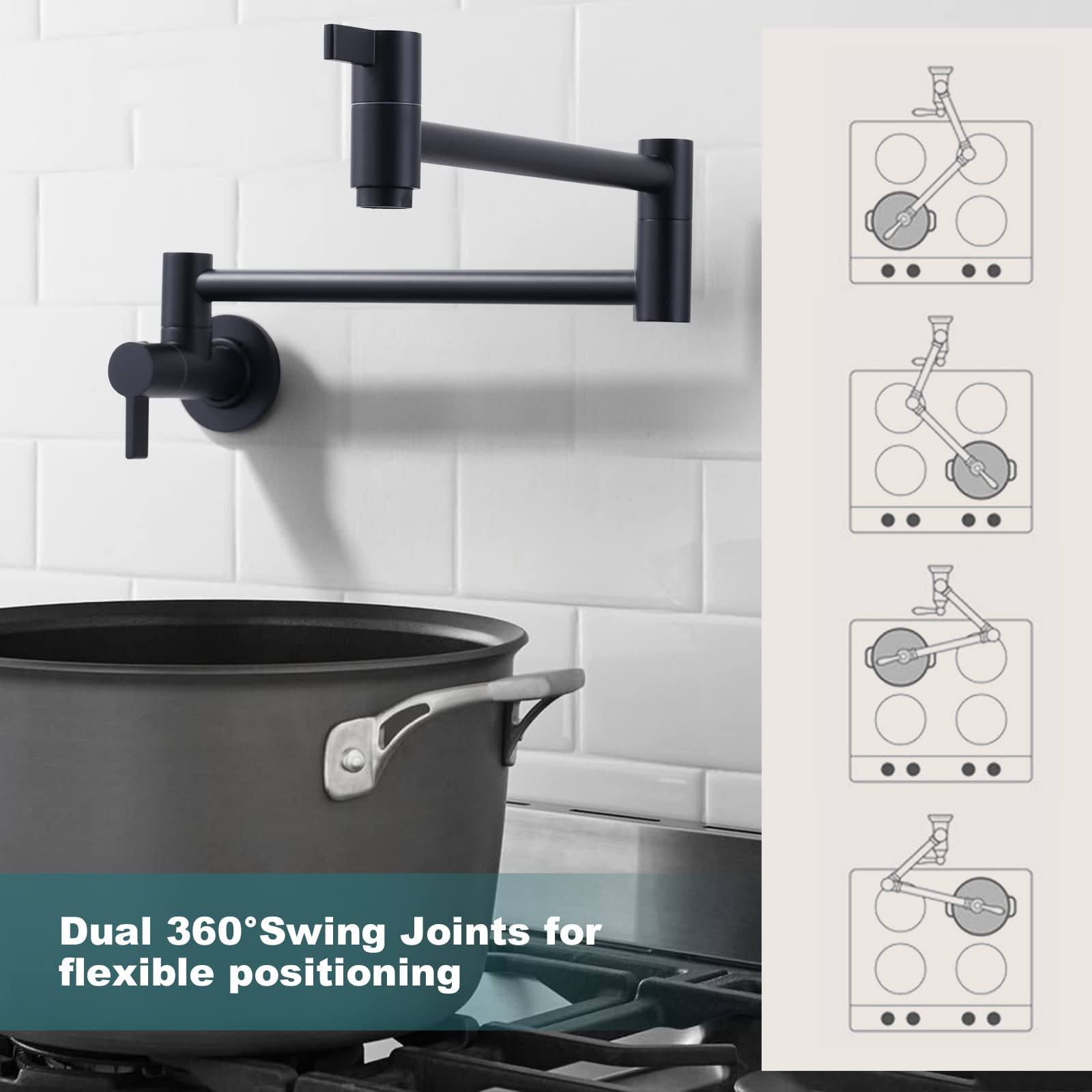 ARCORA aerator 1.8 GPM for smooth, splash-free flow.
