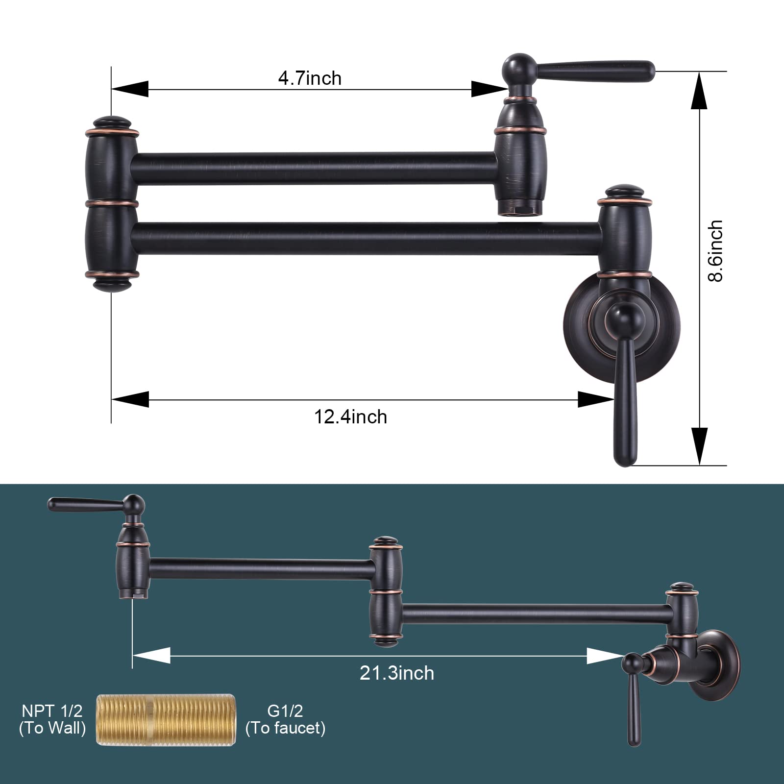 ARCORA aerator delivers a soft, steady flow at 1.8 GPM.