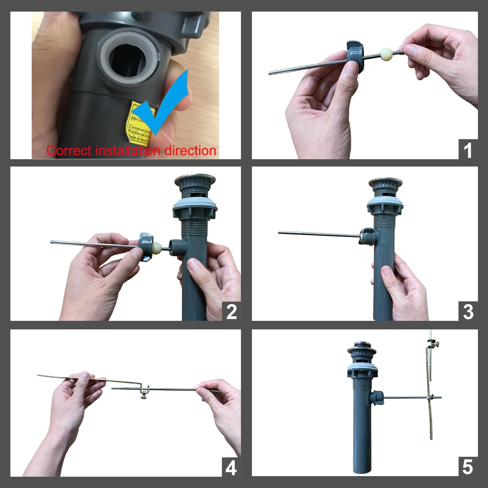 ARCORA overflow drain assembly designed for vessel sinks