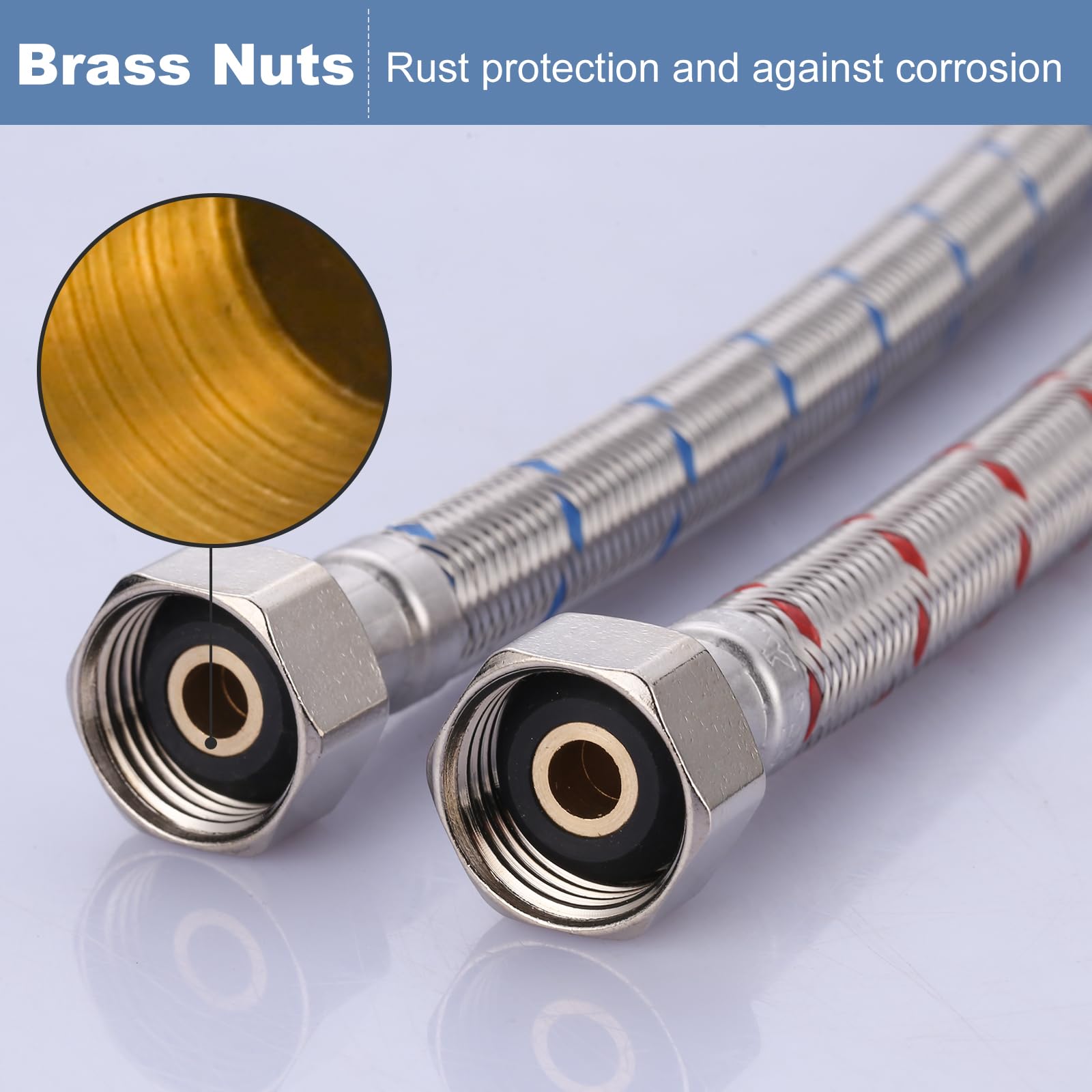 ARCORA solid brass lead-free connector ensuring durability and longevity.