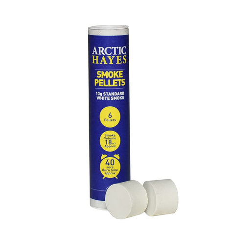 Arctic Hayes PH001 white smoke pellet tube ready for airflow testing.