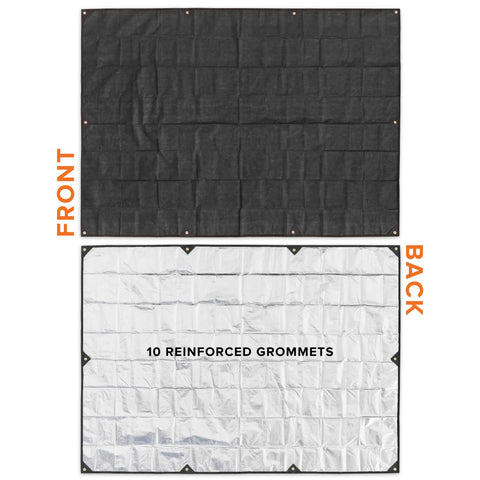 Carrying bag for Arcturus XL Survival Tarp enables fast, organized setup during hikes.
