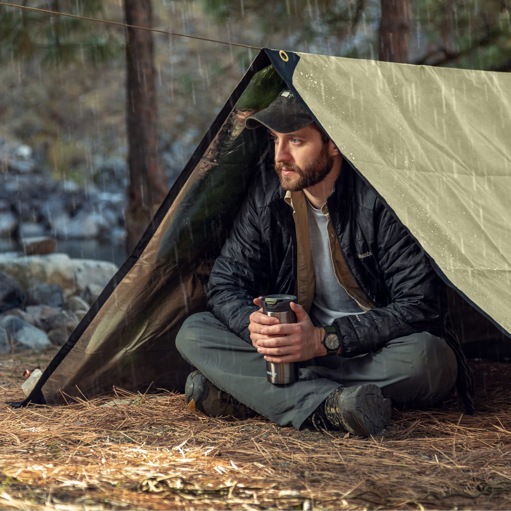 Arcturus XL tarp showcases 16 reinforced tie-downs for secure anchoring