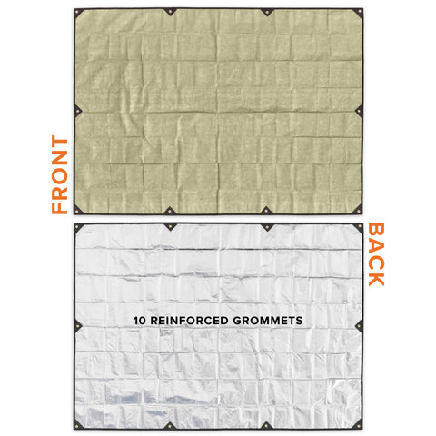 Arcturus XL tarp packs compactly for easy transport and storage