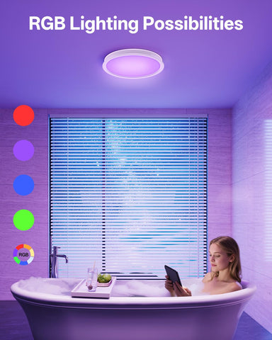 Arecovas fan displays 3 color temperatures and 5 brightness levels for versatile use