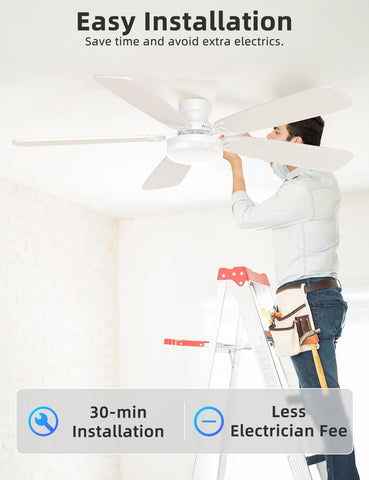 Arecovas ceiling fan suited for bedrooms and living rooms, blending style and comfort