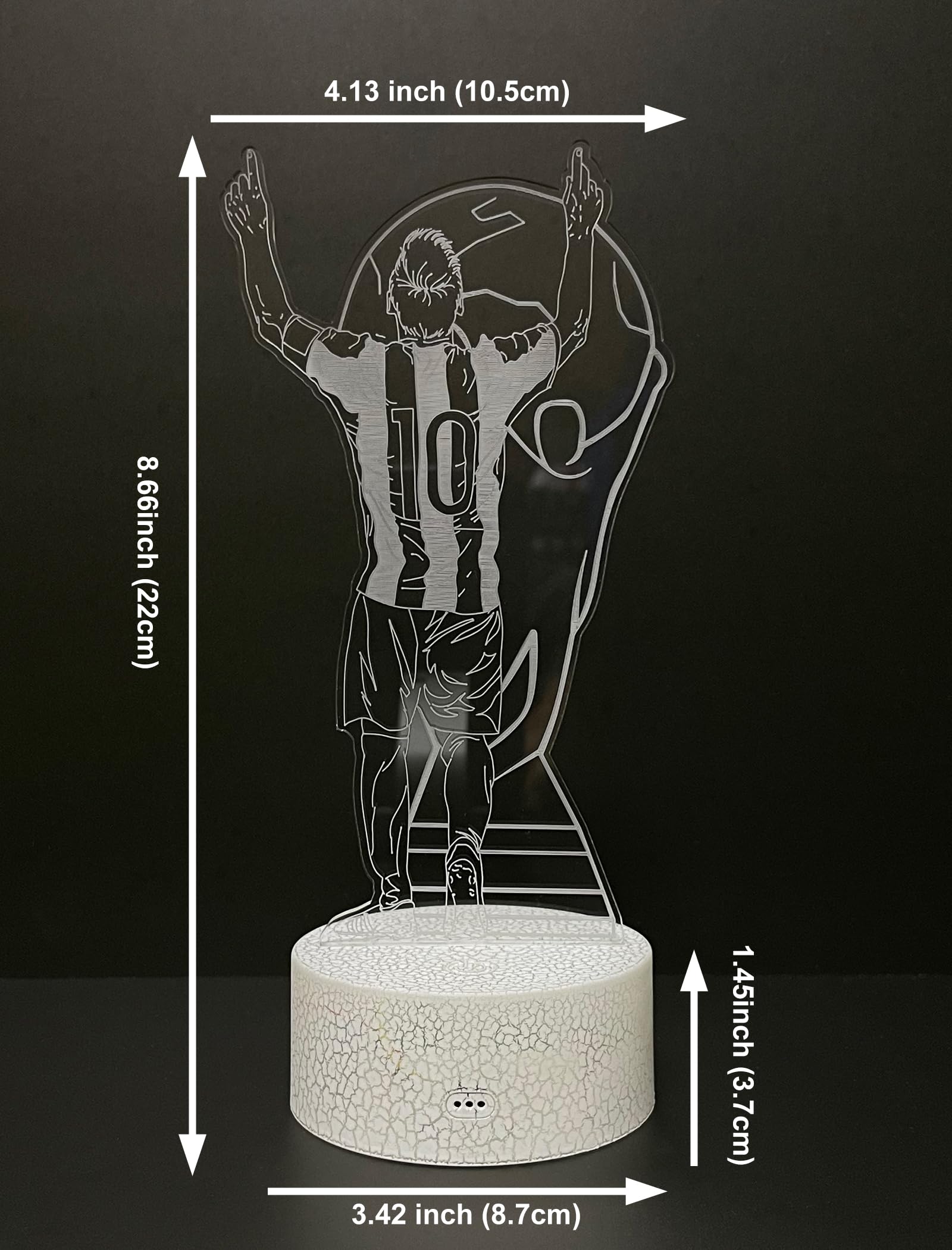 ARERG color-changing lamp creates vibrant scenes for soccer fans.