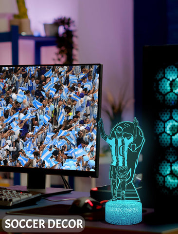 ARERG remote-controlled football night light for easy color changes in kids' rooms.