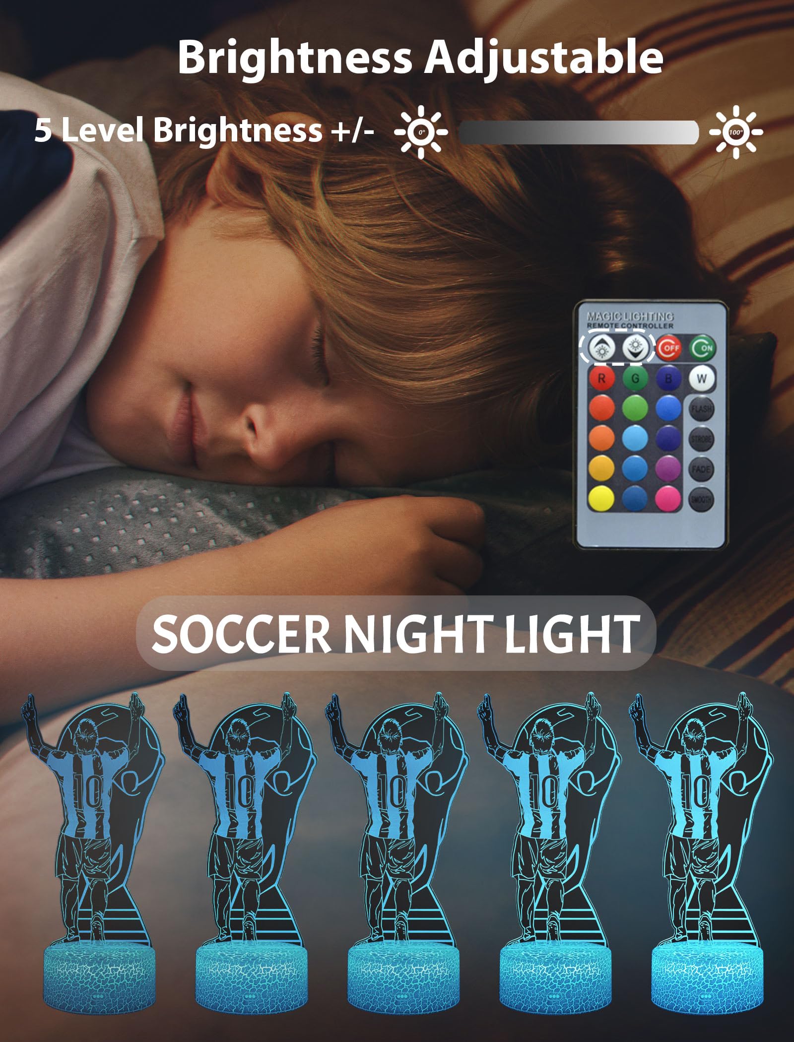 ARERG safety-first design with cool LED and sturdy ABS base.