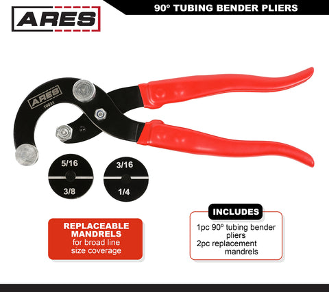 ARES 10031 mandrel swap demonstrates replaceable mandrels for multiple sizes
