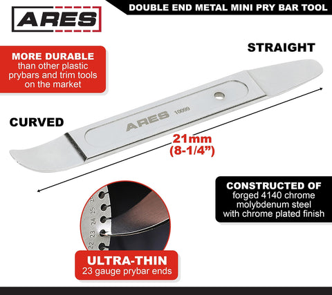 ARES 10099 curved end close-up highlighting the precision low-profile tip.