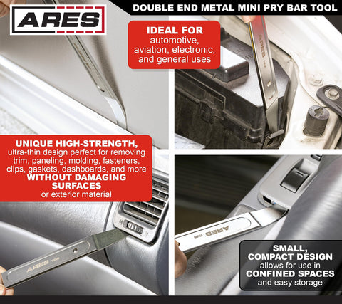 ARES 10099 straight end close-up showing the straight prying edge for tight spaces.