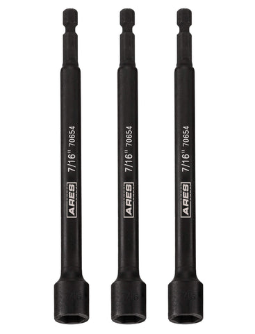 ARES 27010 magnetic nut drivers in use, reaching tight spots with strong retention.