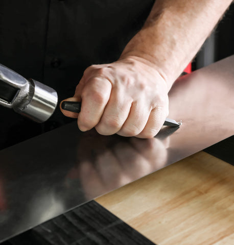 ARES chisel gauge helps maintain edge angles for longevity