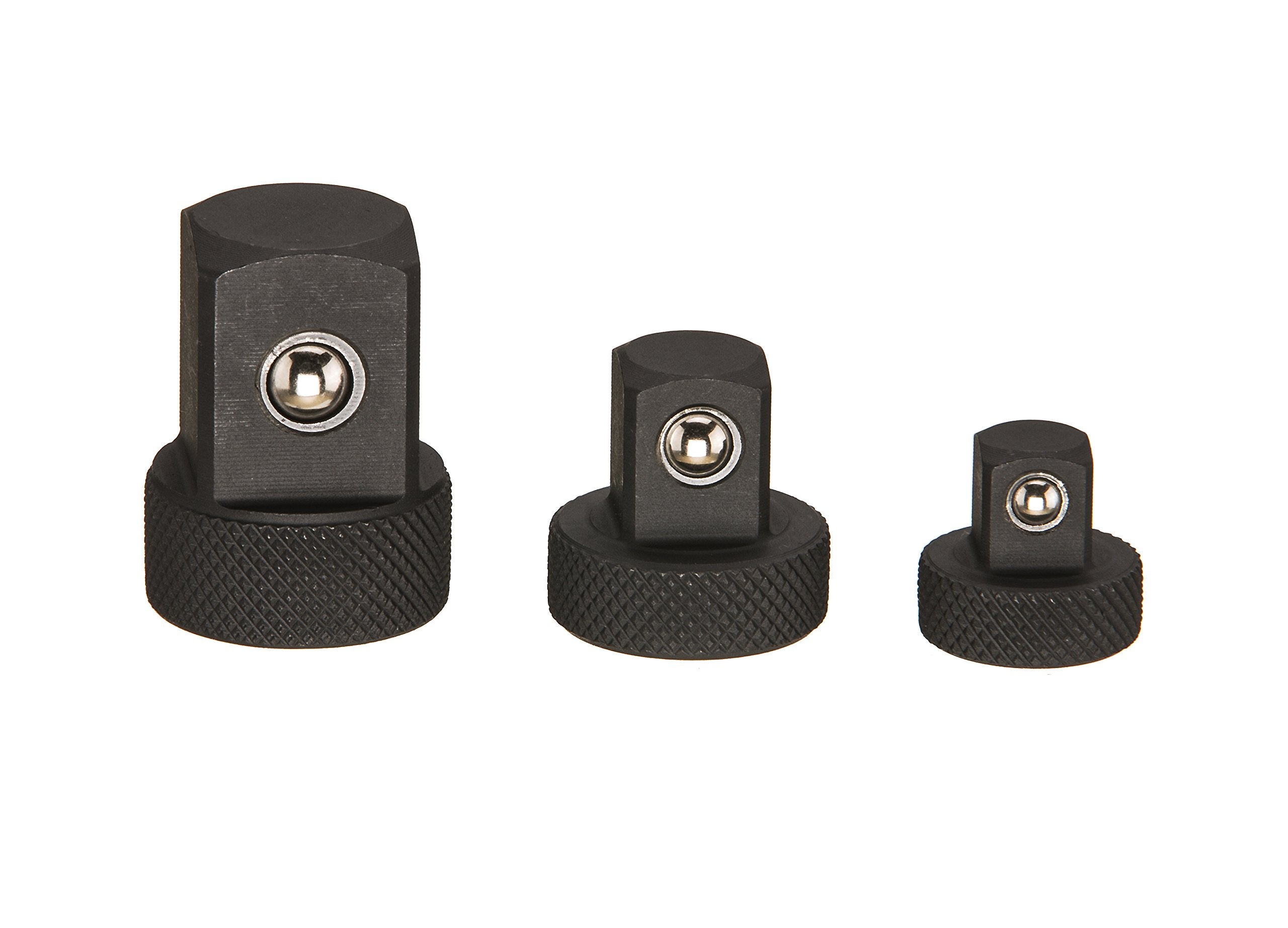 ARES low-profile adapter 1/4f-3/8m improves reach in tight spaces for impact work.