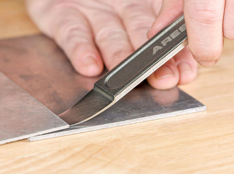 ARES compact pry bar fits in pocket for mobile jobs