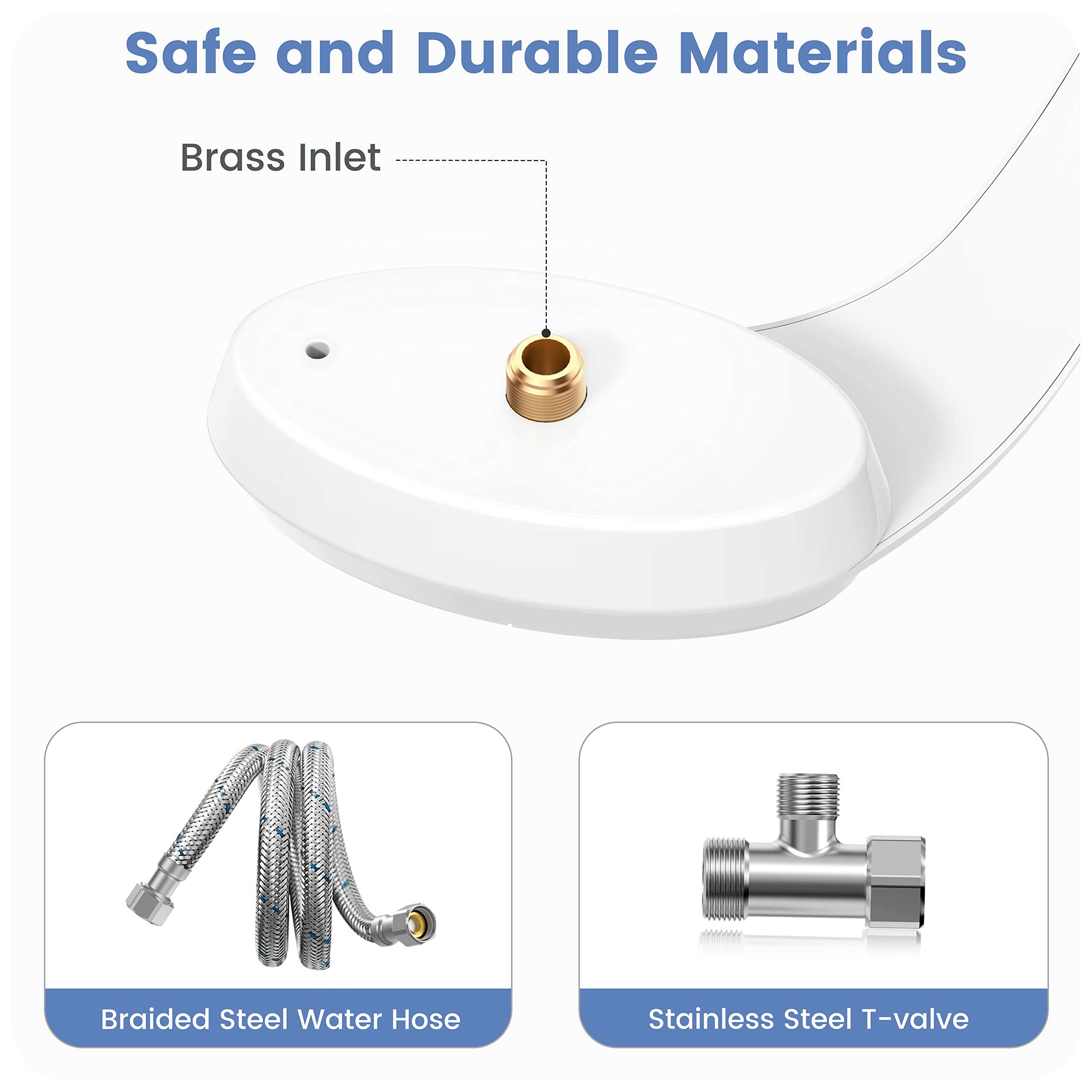 Aresmata adjustable water pressure lets you customize comfort.