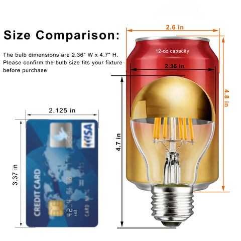 ARGANOL anti-glare half-chrome bulb enhances decorative spaces.