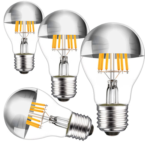 ARGANOL half chrome light bulb emits warm glow for cozy spaces