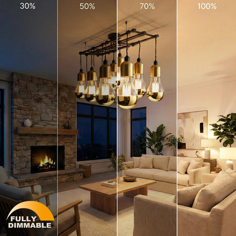 ARGANOL warm white LED bulb creates cozy brightness at 2700K.