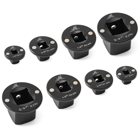 Aries Tools socket adapter stackable design keeps tools organized and portable.