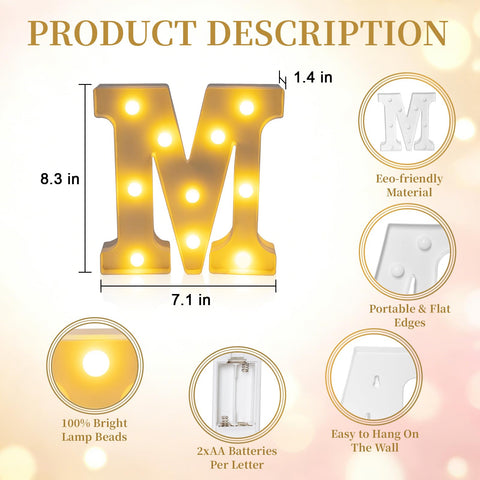 ARIKJ Marry Me letters wall mountable for quick setup