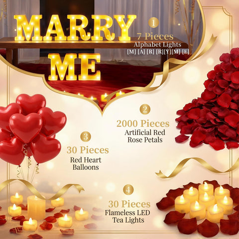 ARIKJ 2000 red rose petals create a lush, realistic carpet without mess