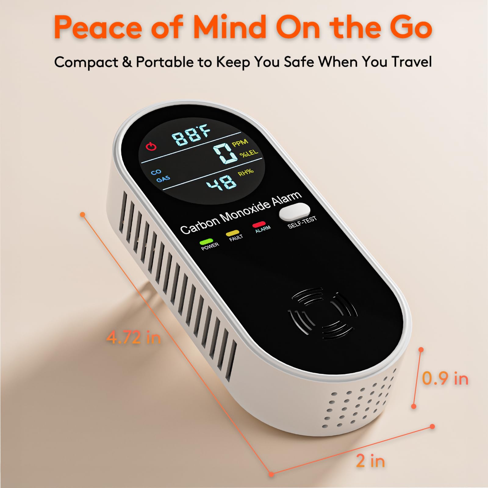 ARIKON 85dB audible alarm with red indicator for alerts