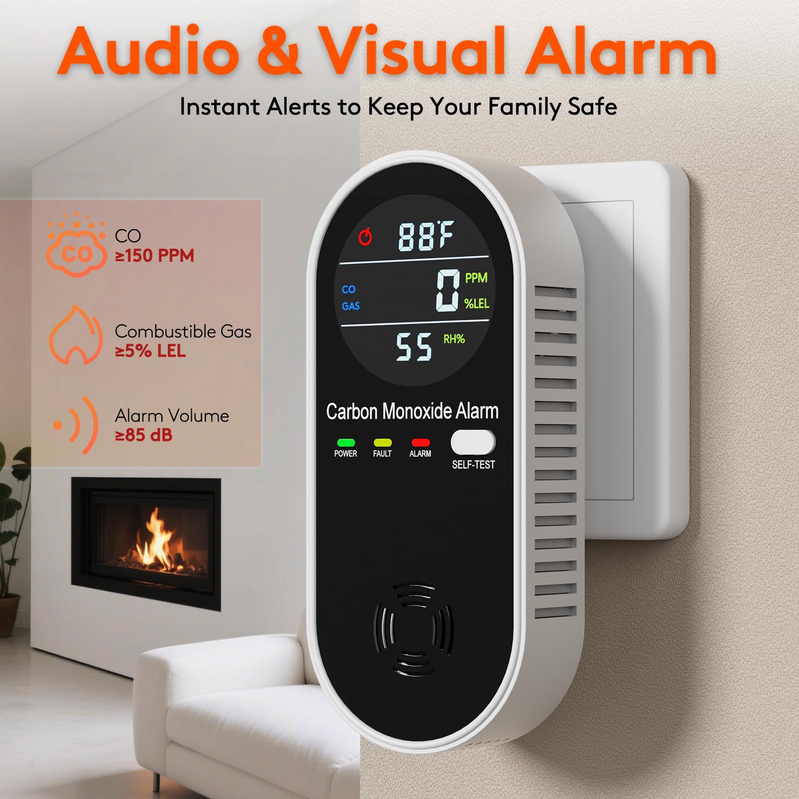 ARIKON color LCD display on the 4-in-1 detector for easy reading