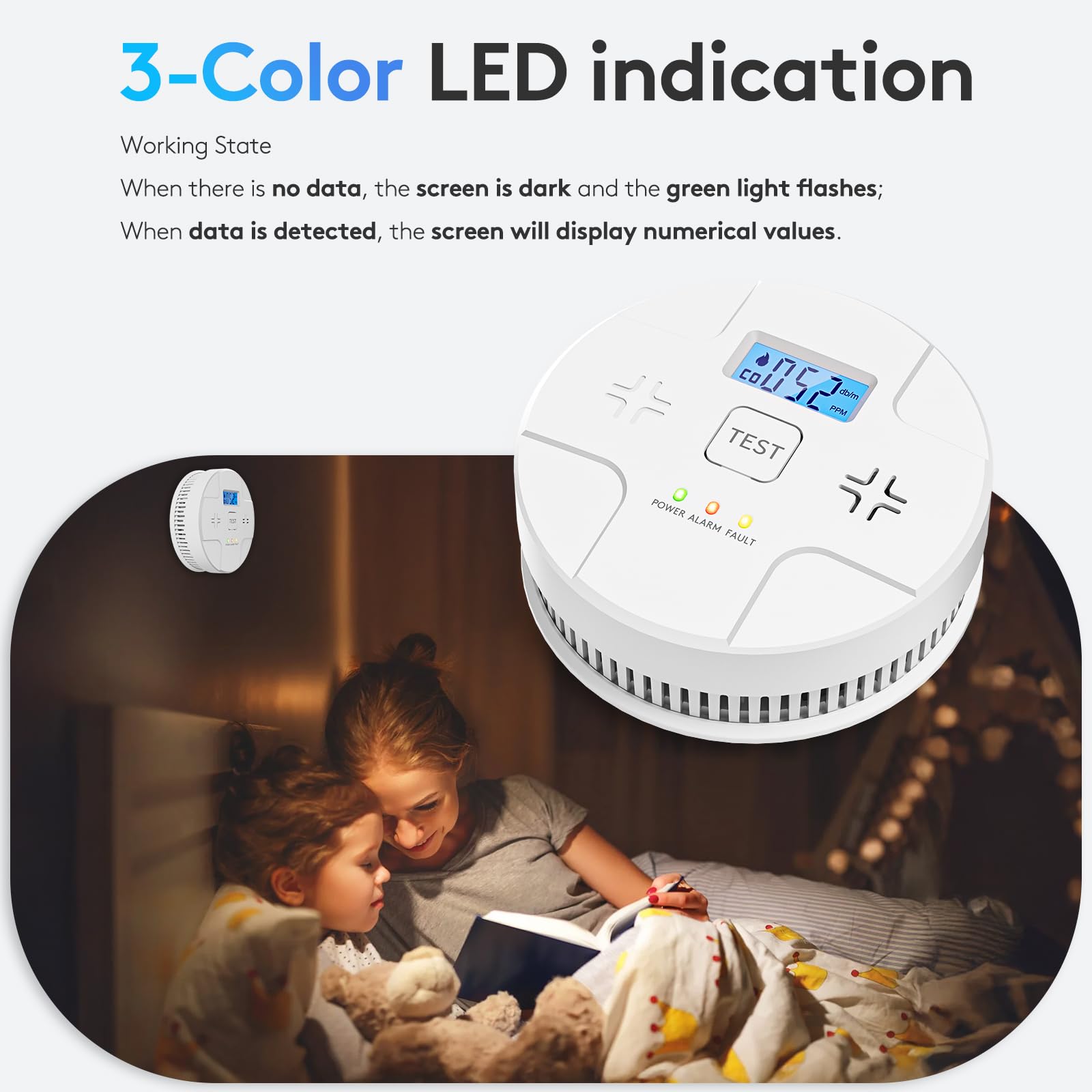 ARIKON 85 dB alarm emits a strong alert in living spaces