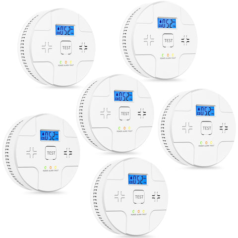 ARIKON smoke and CO alarm front view showing dual-threat protection for home safety