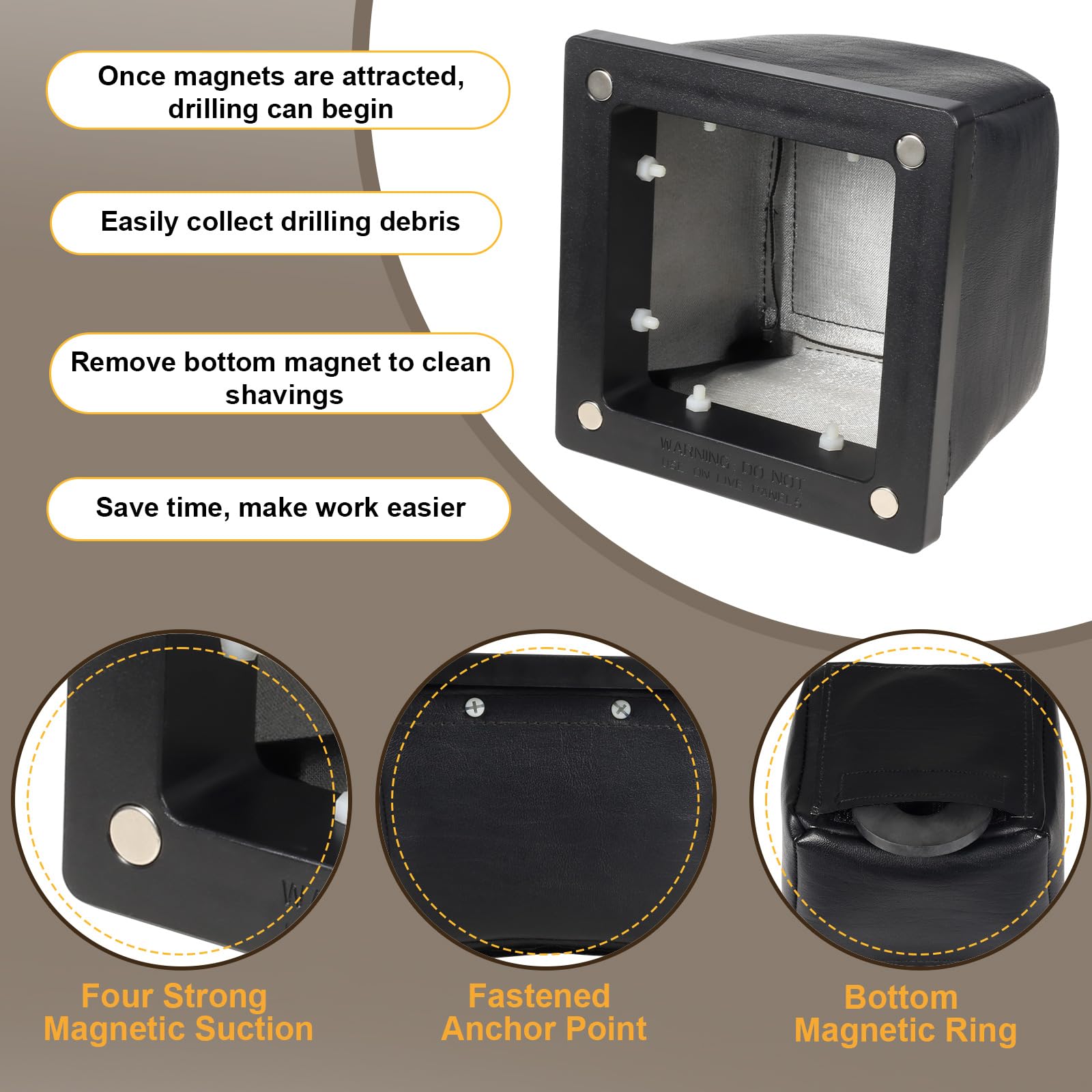 Arinakii catcher fits narrow spaces for safer drilling