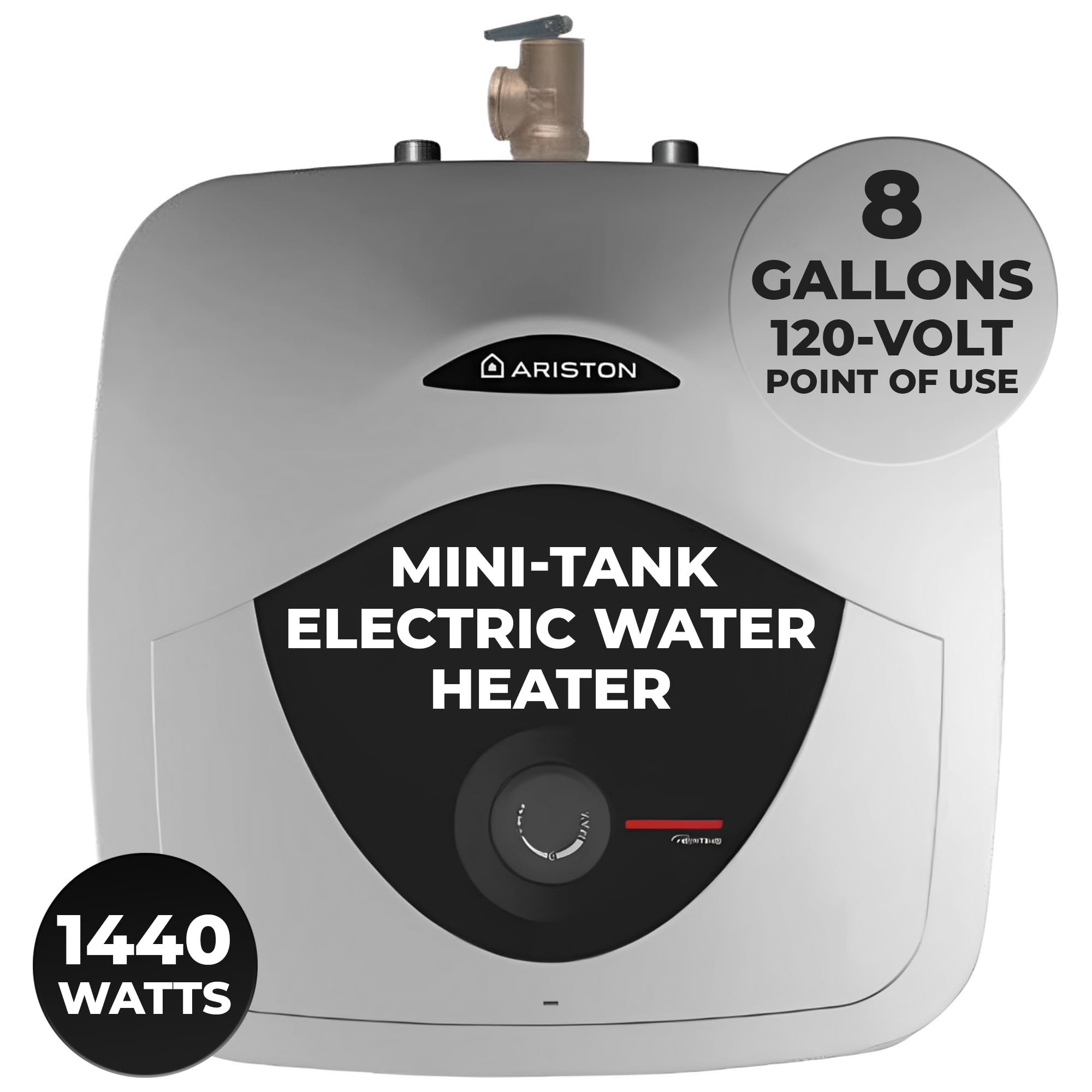 Ariston Andris Mini Tank titanium glass-lined tank for durable, efficient heating.