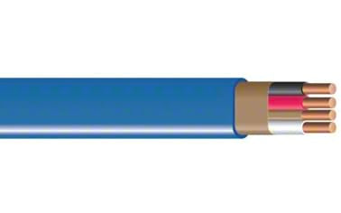 Arizona Electrical Solutions 3-conductor ground NM-B copper wire with blue jacket for appliance circuits