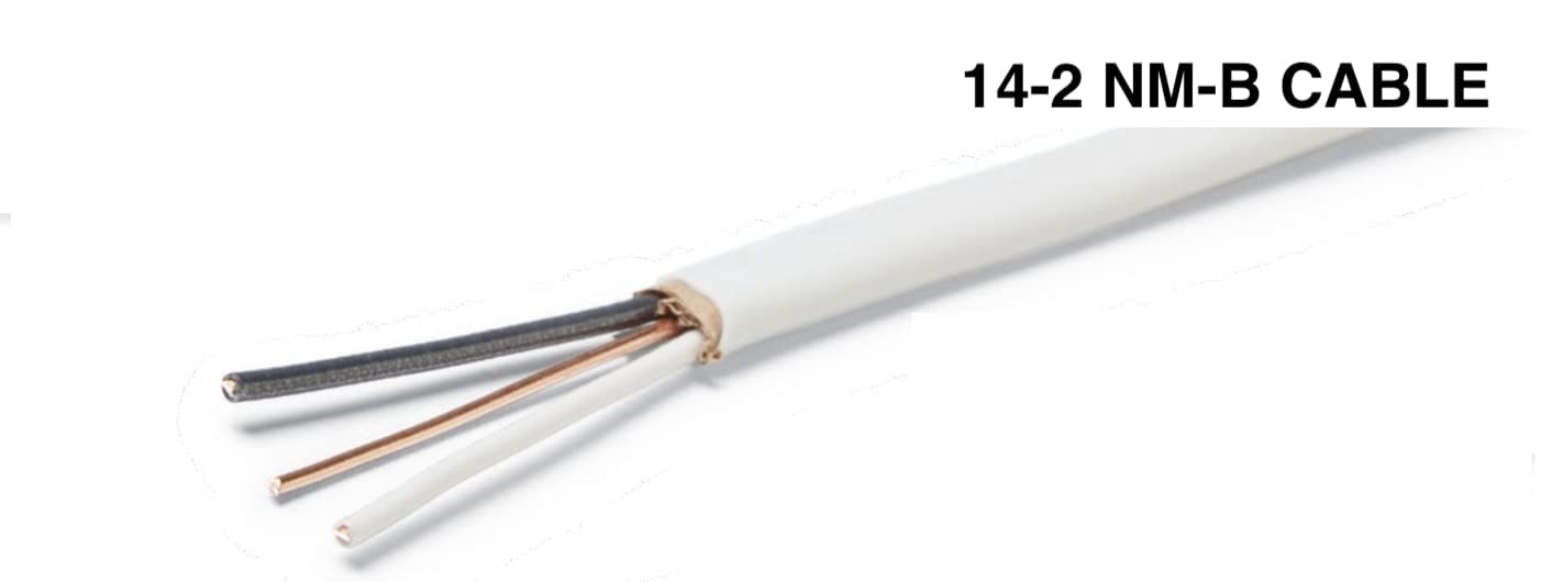 ARIZONA ELECTRICAL SOLUTIONS White jacket NM-B cable designed to protect conductors during indoor use.