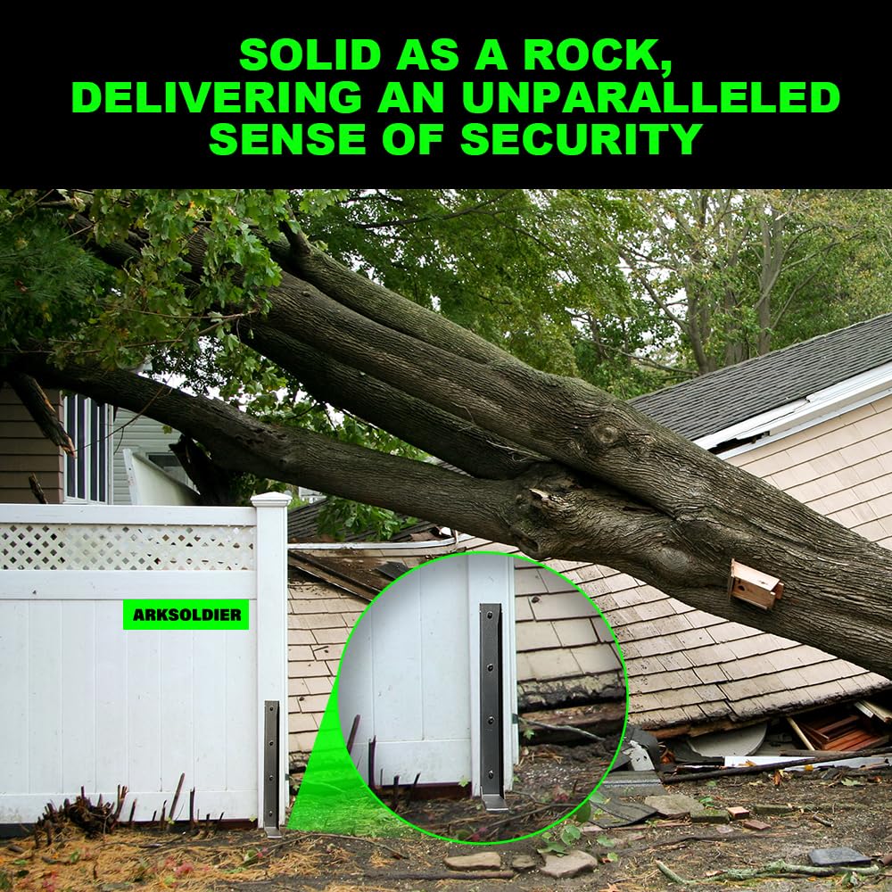 ARKSOLDIER installation tools guidance highlighting fast securing of posts via nails or screws