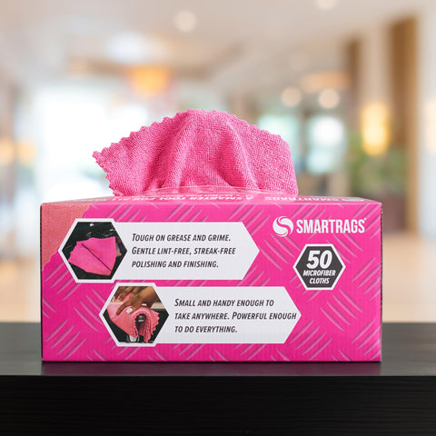 Arkwright Smart Rags 80-20 microfiber weave delivers deep cleaning with minimal chemicals.