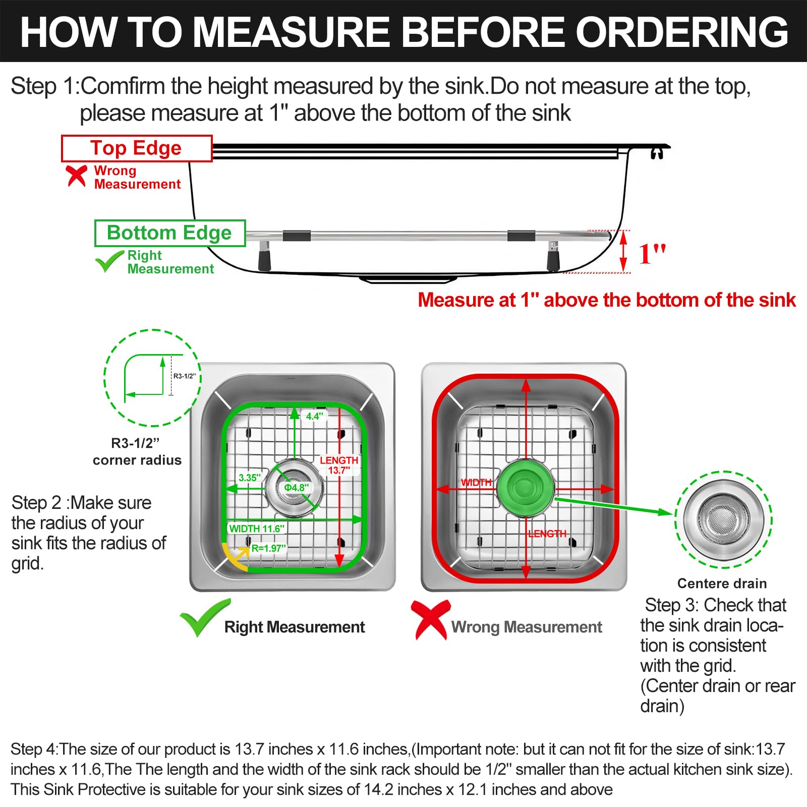 ARLBA 304 stainless steel grid resists rust for long-lasting use