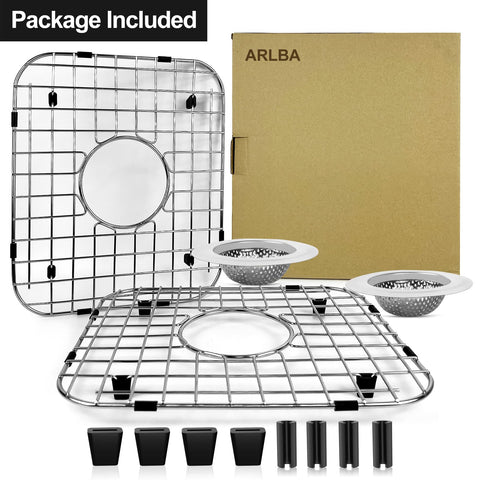 ARLBA package contents: two grids, two strainers, eight feet