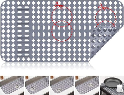 ARLBA silicone sink mat packaging with warranty card emphasizes reliability.