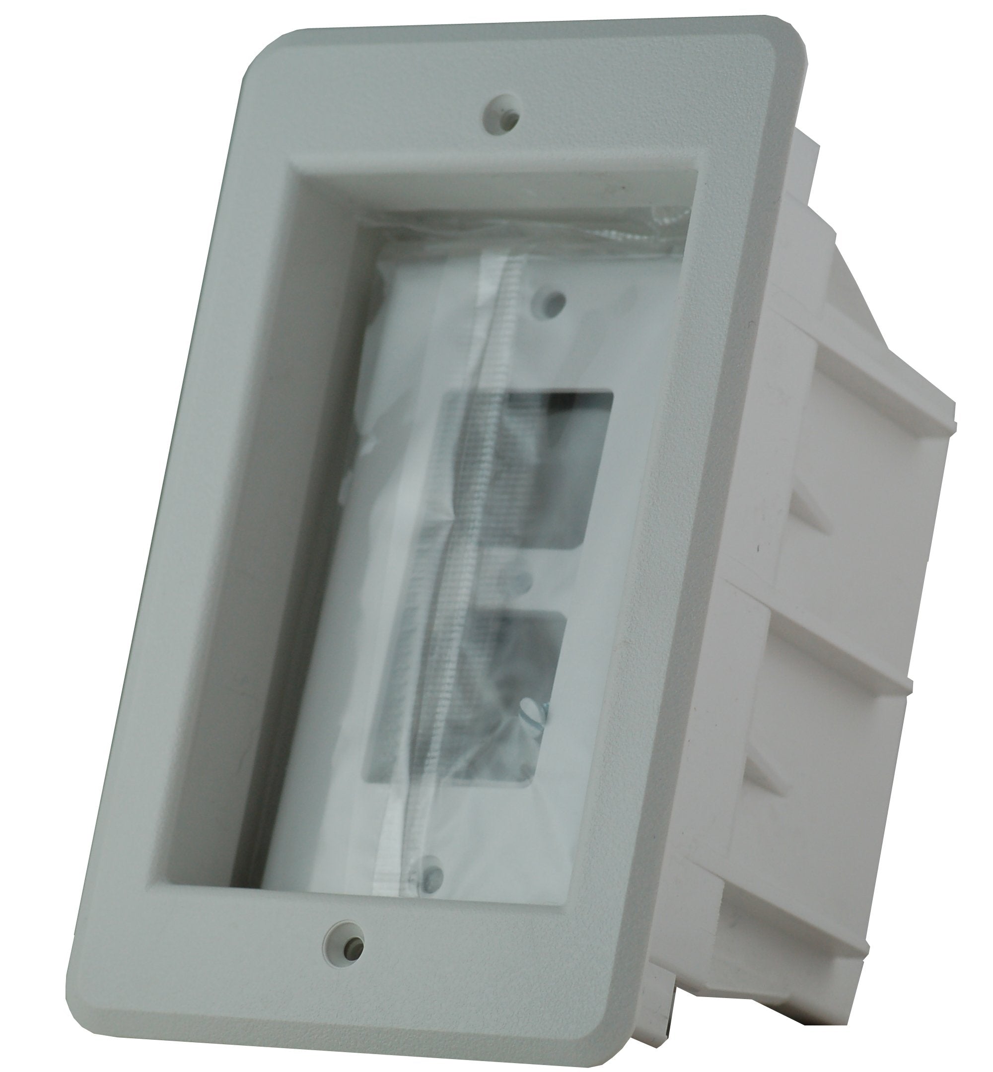 DVFR1W-1 recessed box enables flush TV mounting and furniture proximity