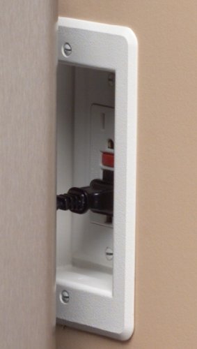 ARLINGTON DVFR2W-1 two-gang layout demonstrating dual receptacle or low-voltage device setup