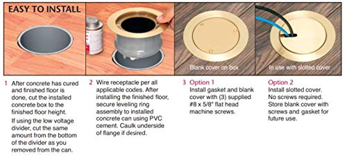 Low voltage keystone holder insert for data and cables.