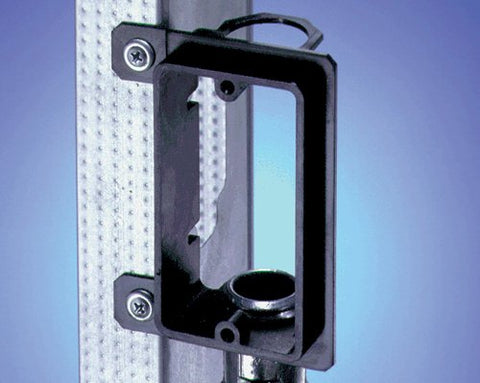 ARLINGTON LVMB1-10 install-ready bracket accommodates 3/4 in EMT and reduces cabinet clutter.