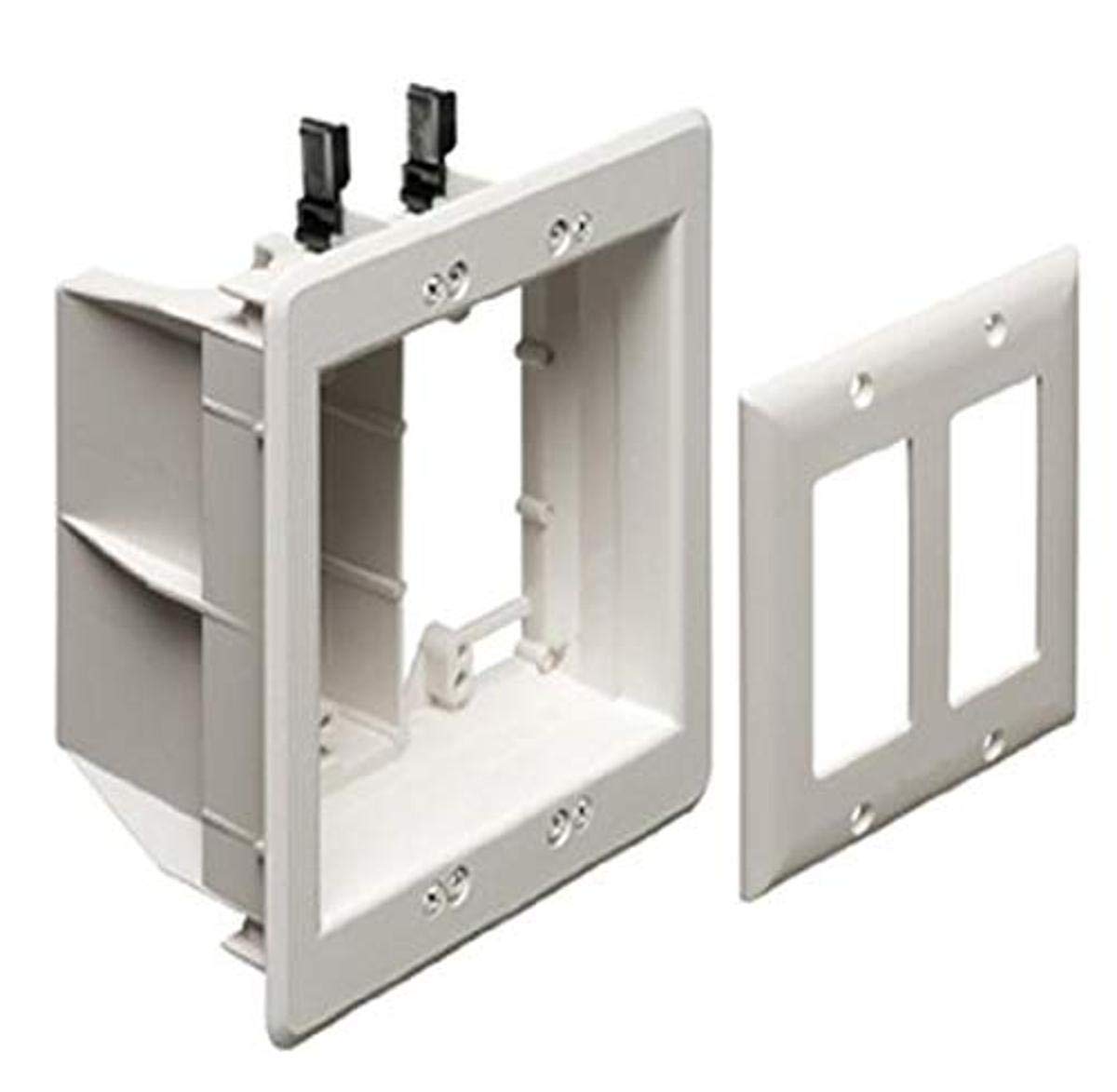 ARLINGTON TVBU505 front view showing flush TV mounting and wire concealment