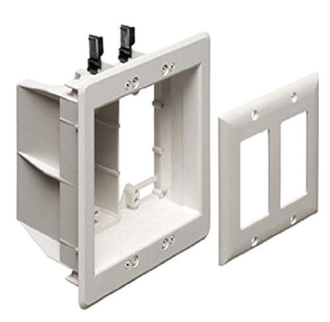 ARLINGTON TVBU505 front view showing flush TV mounting and wire concealment
