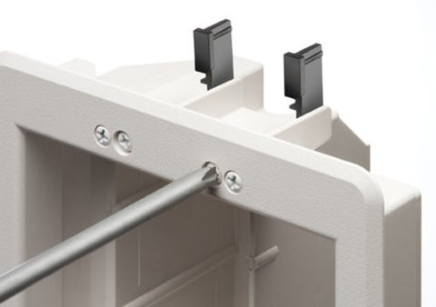 ARLINGTON TVBU505 fits wall thickness up to 1-1/2 inches for flush install