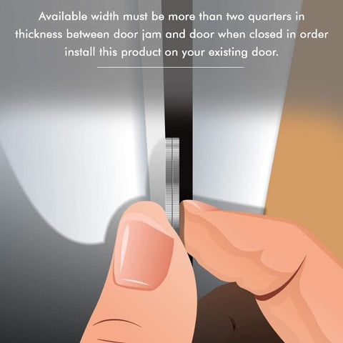 Armor Concepts Door Armor MAX mini shields protect hinges against kick-ins and forced entry.