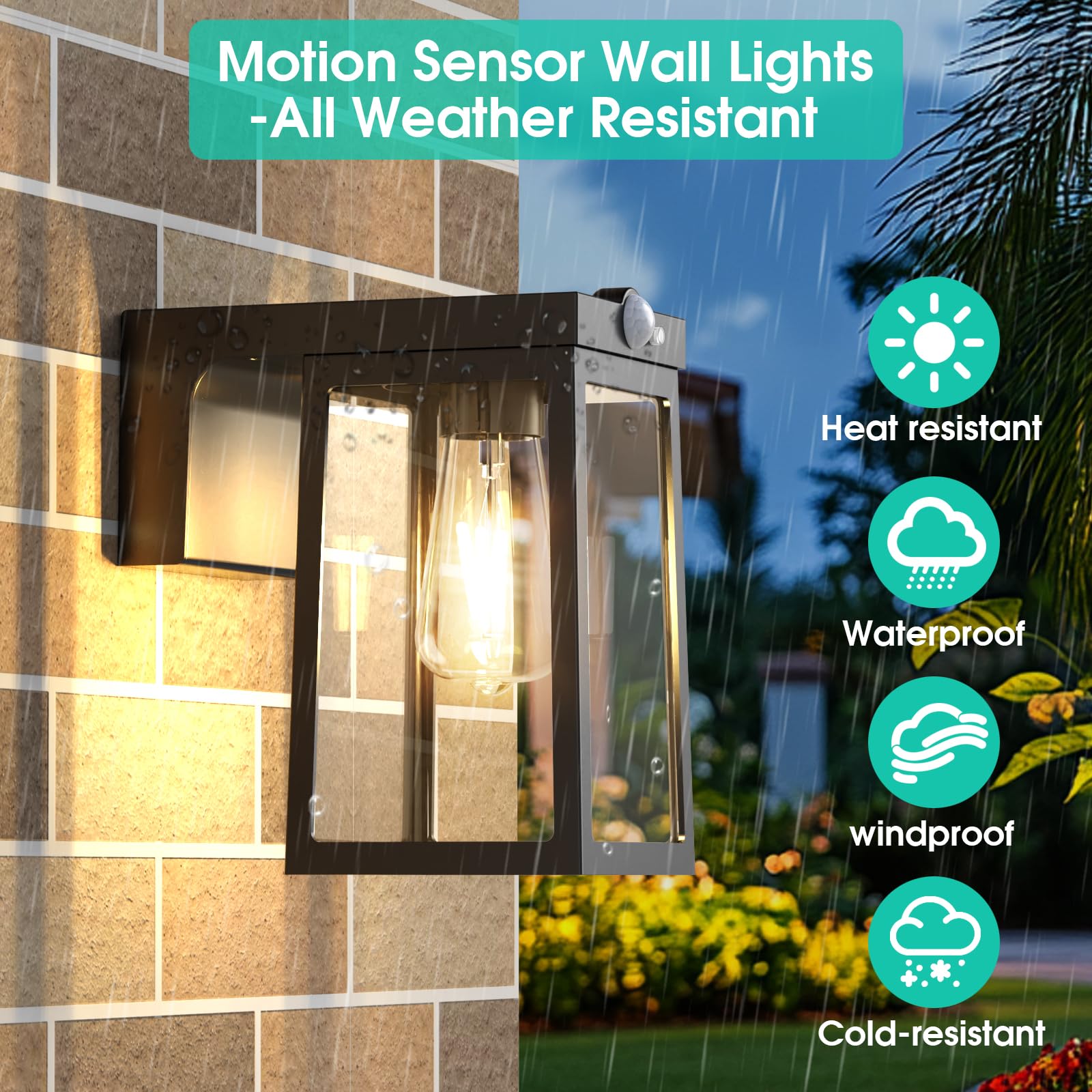 ARMXY dusk-to-dawn mode auto-illuminates the path when darkness falls