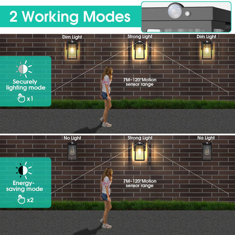 ARMXY solar light on the patio fence provides hands-free illumination for evenings outdoors